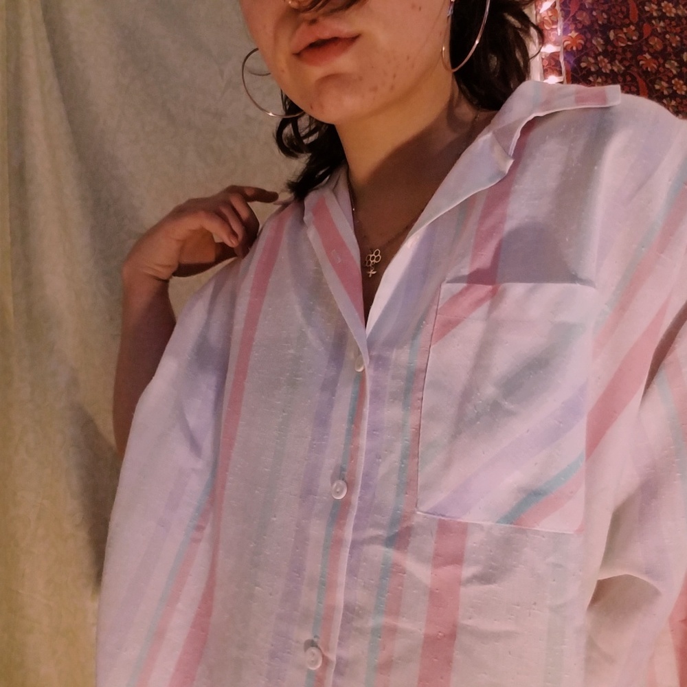 Oversized button down tshirt